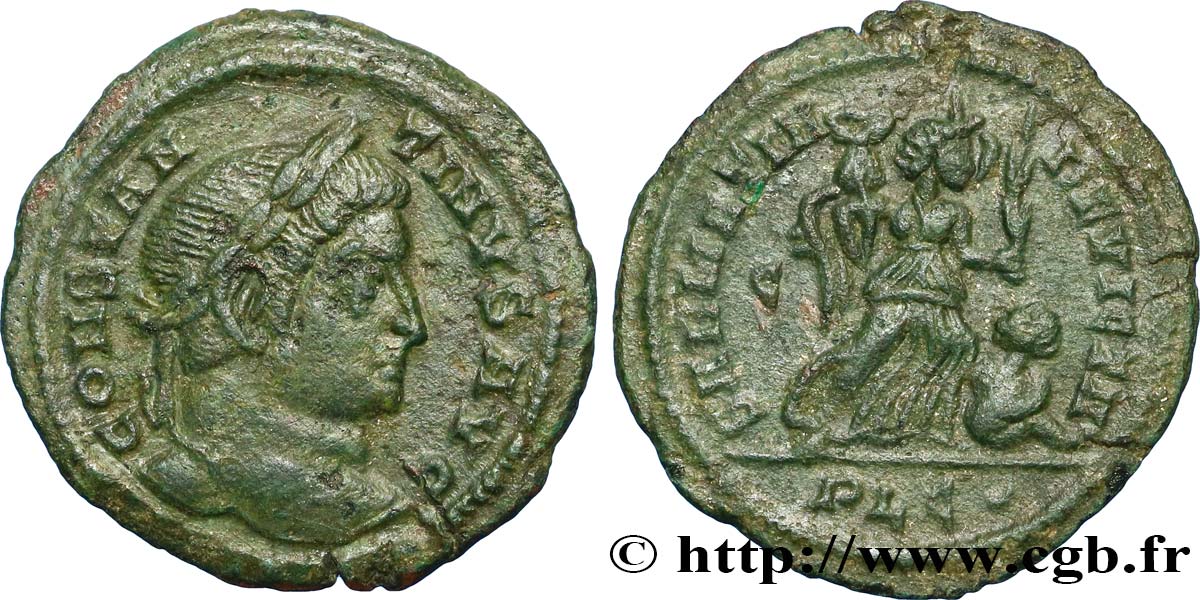 CONSTANTIN Ier LE GRAND Centenionalis ou nummus TTB+