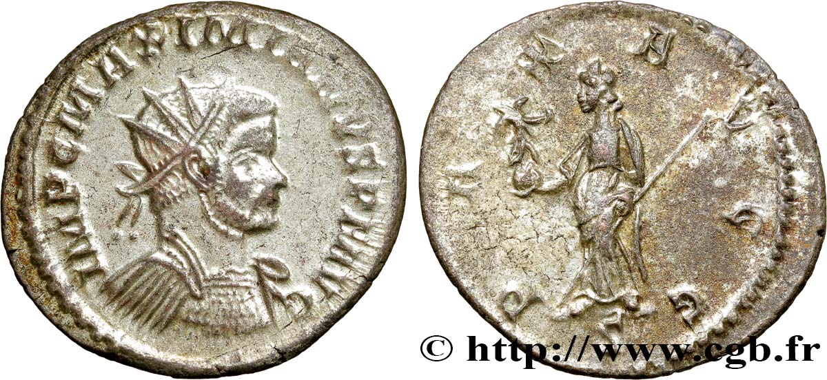 Monnaie romaine Maximien Hercule PAX 