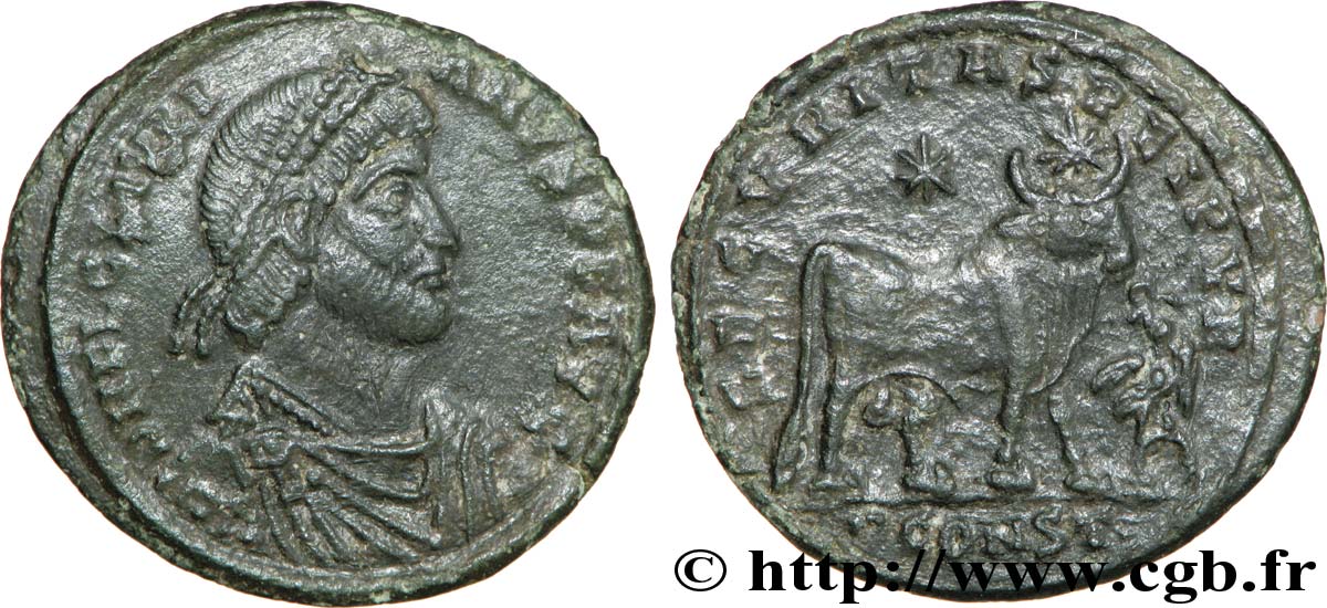 JULIEN II LE PHILOSOPHE Double maiorina, (GB, Æ 1) TTB