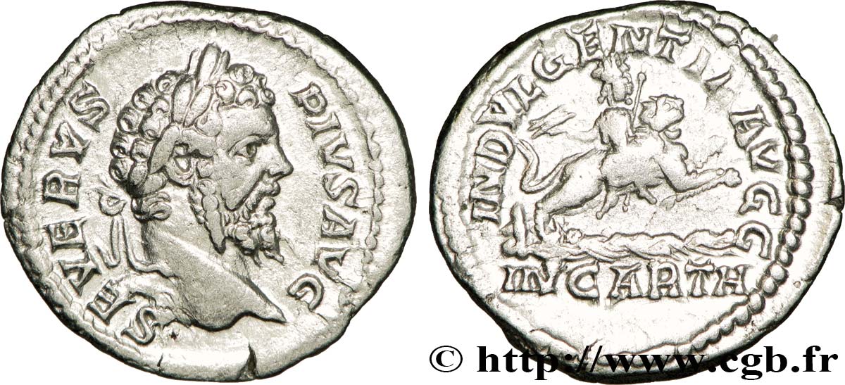 SEPTIME SÉVÈRE Denier TTB+