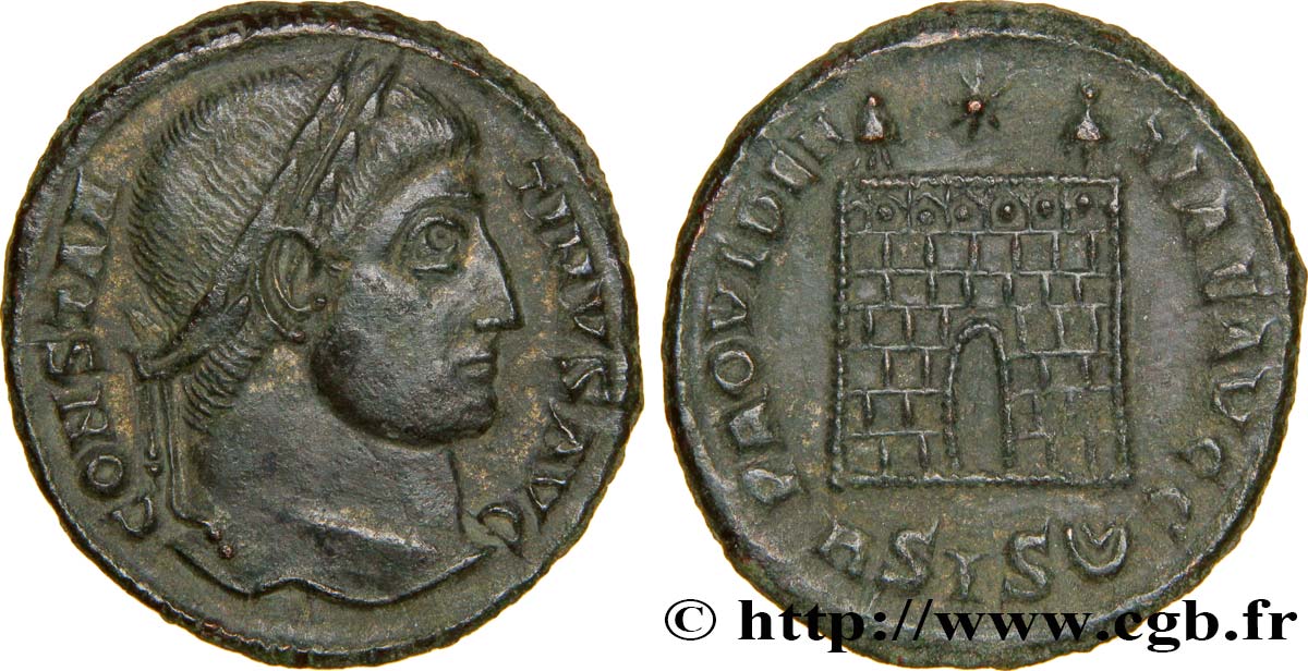 CONSTANTINO I EL MAGNO Centenionalis ou nummus MBC+