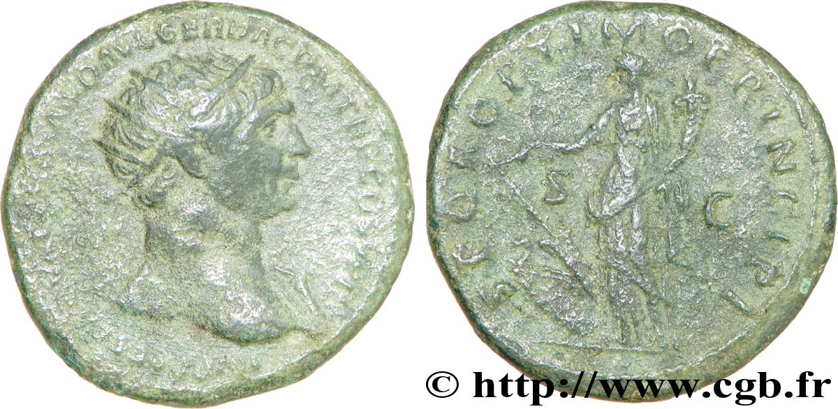 TRAJAN Dupondius TB+