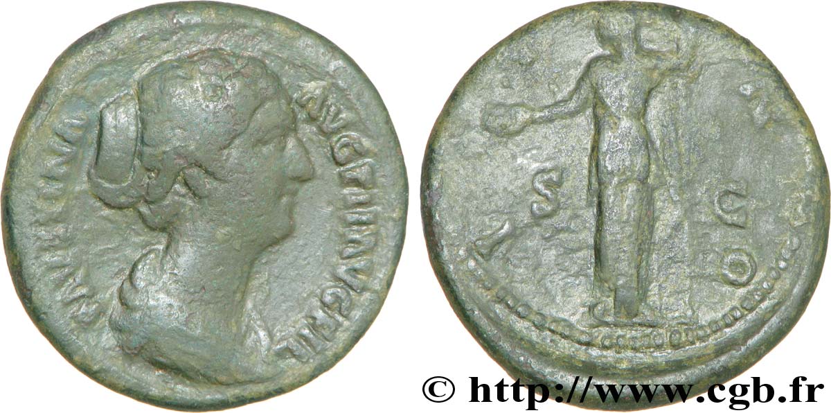 FAUSTINE JEUNE Dupondius TB+