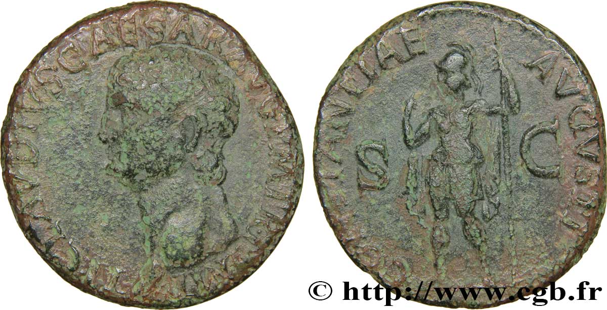 CLAUDIUS Dupondius VF/VF