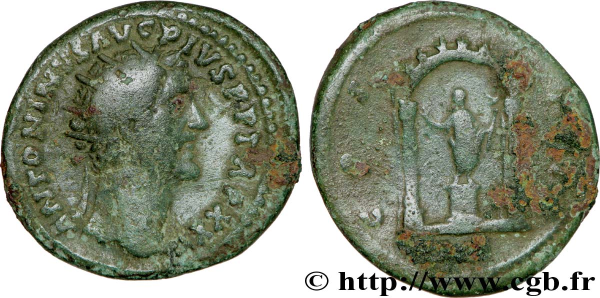 ANTONIN LE PIEUX Dupondius TB