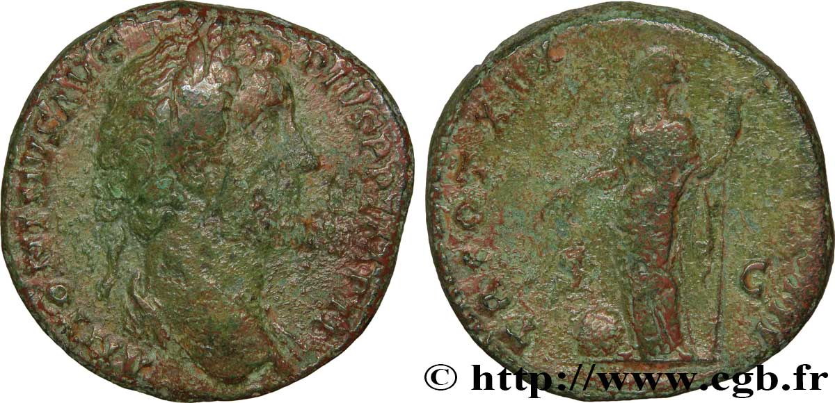 ANTONIN LE PIEUX Sesterce TB