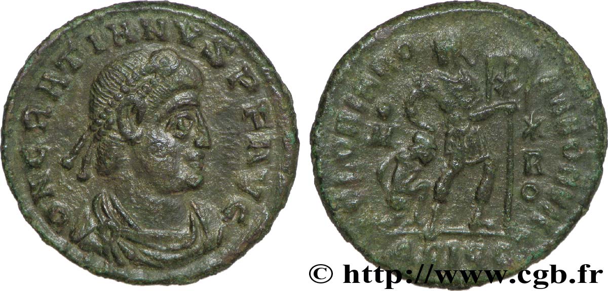 GRATIEN Nummus, (PB, Æ 3) TTB+