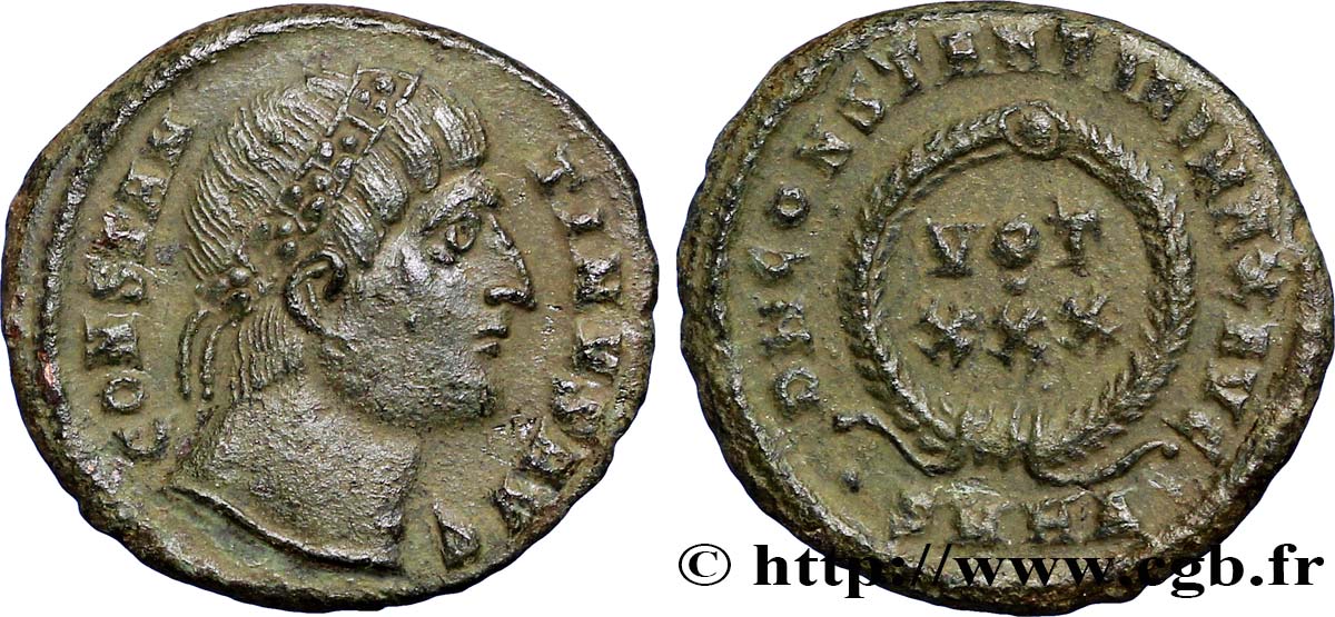 CONSTANTIN Ier LE GRAND Centenionalis ou nummus TTB