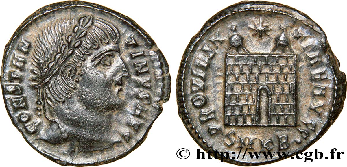 COSTANTINO I IL GRANDE Centenionalis ou nummus q.SPL