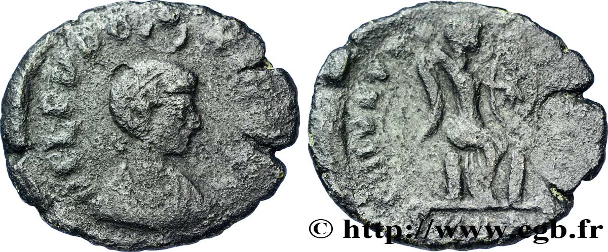 EUDOXIA Nummus, (PB, Æ 3) BC