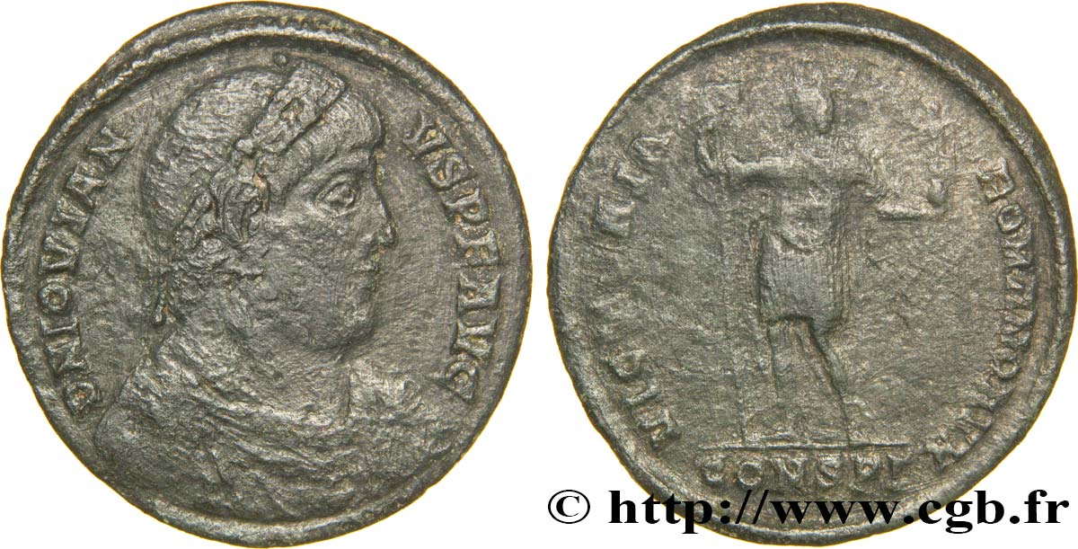 JOVIEN Double maiorina, (GB, Æ 1) TTB/TB+