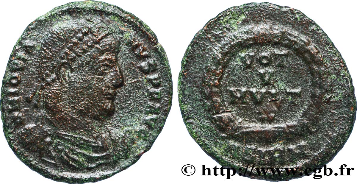 JOVIEN Maiorina ou nummus, (PB, Æ 3) TTB