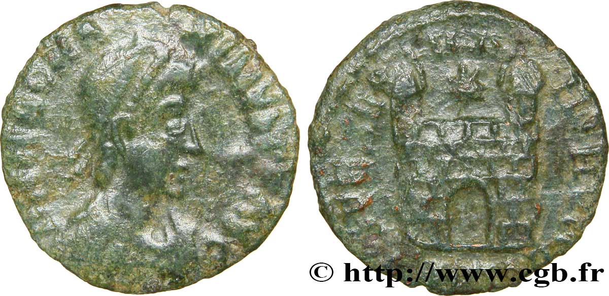 MAGNUS MAXIMUS Nummus, (PBQ, Æ 4) TTB