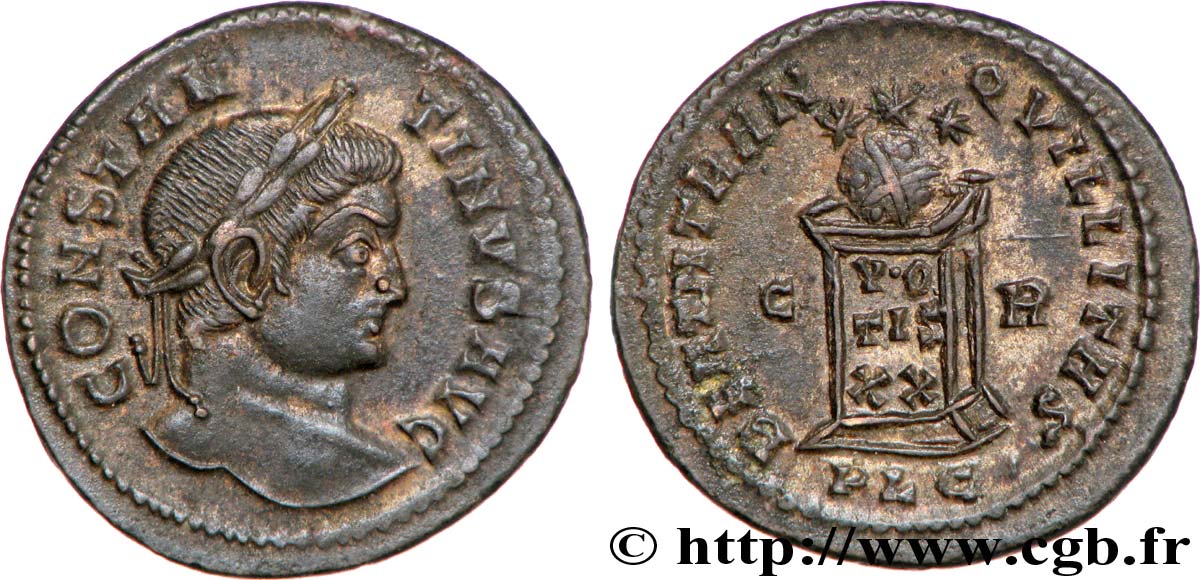 CONSTANTIN Ier LE GRAND Centenionalis ou nummus SUP/SPL