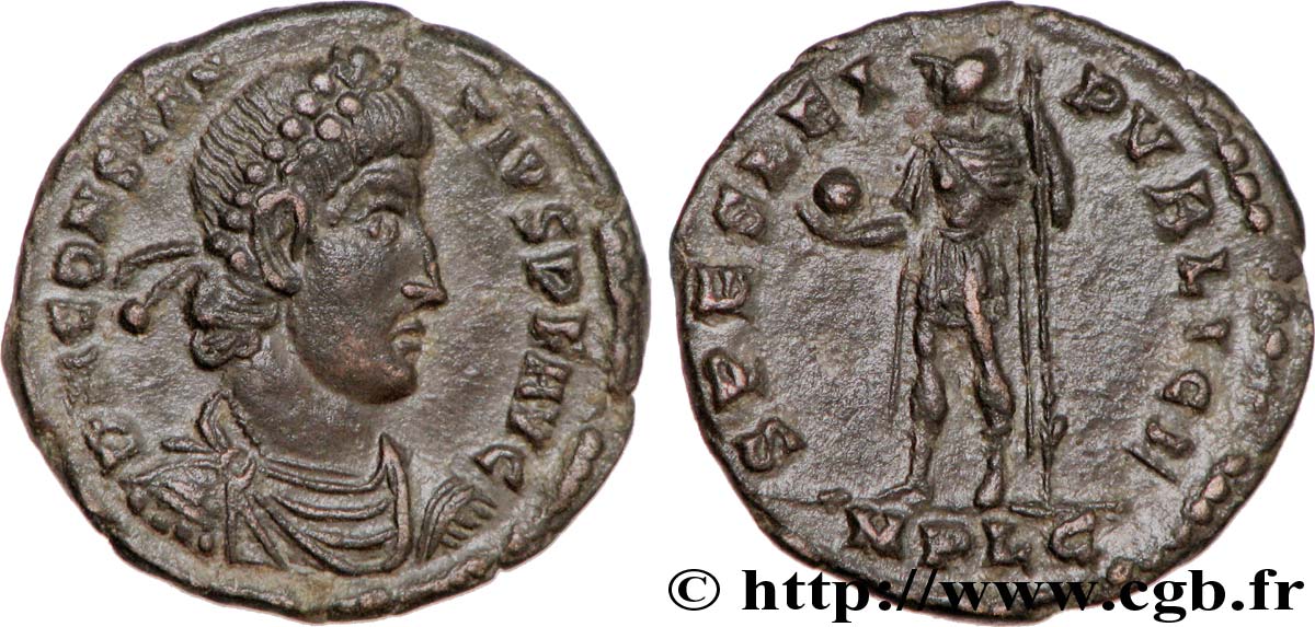 CONSTANTIUS II Maiorina réduite, (PB, Æ 3) AU