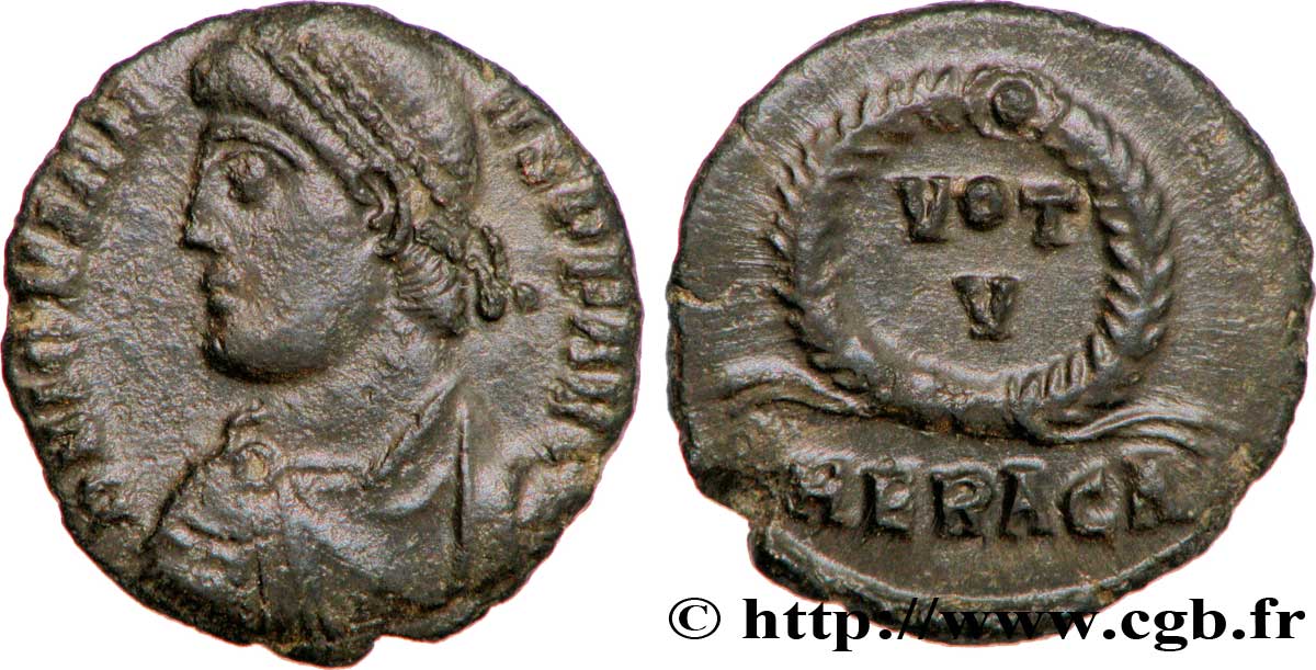 JOVIEN Maiorina ou nummus, (PB, Æ 3) TTB+