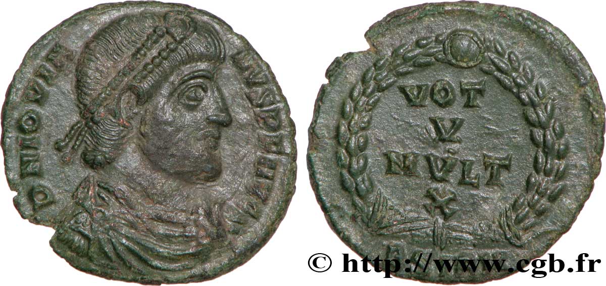 JOVIEN Maiorina ou nummus, (PB, Æ 3) SUP