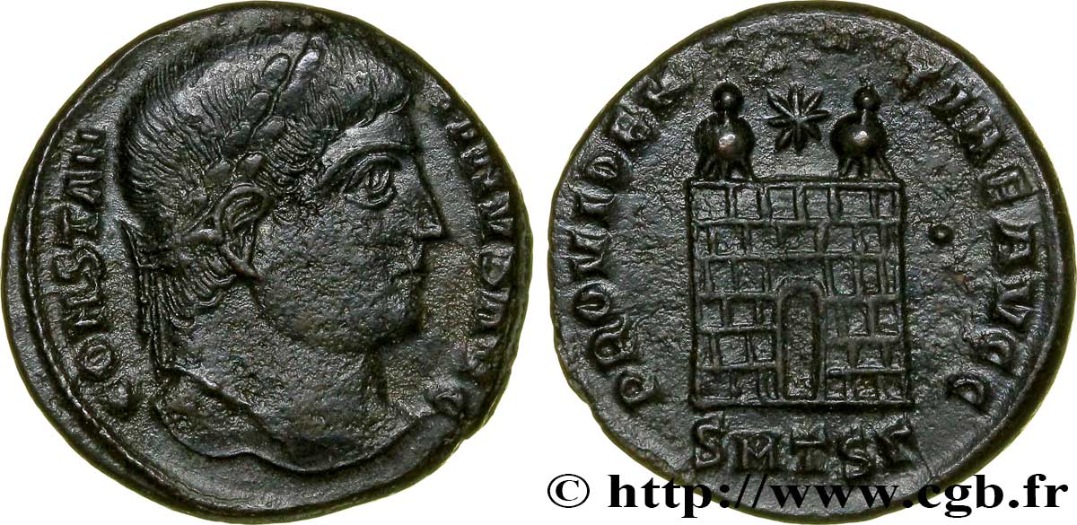 CONSTANTIN Ier LE GRAND Centenionalis ou nummus TTB+