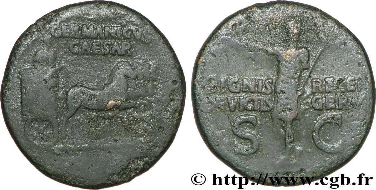 GERMANICUS Dupondius TB+