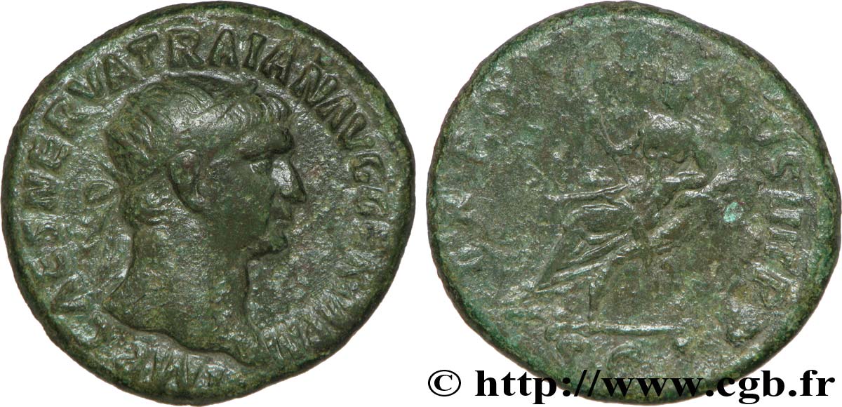 TRAJAN Dupondius TB+