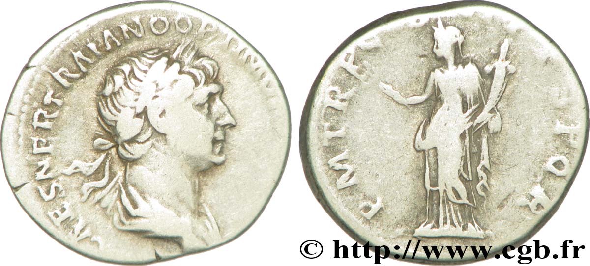 TRAJAN Denier TB