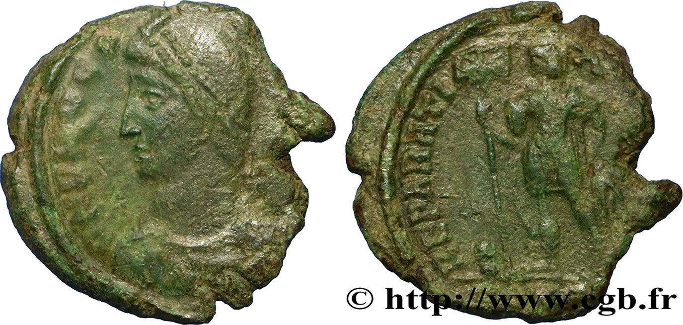 PROCOPIUS Maiorina ou nummus, (PB, Æ 3) fSS