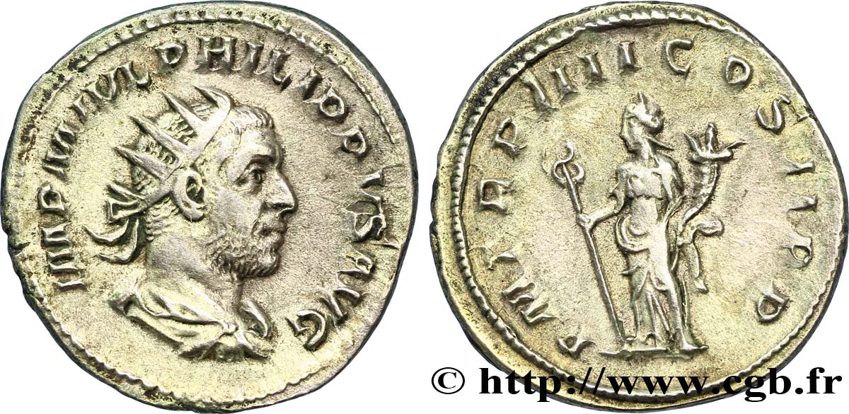 PHILIPPE Ier L&nbsp;ARABE Antoninien TTB+
