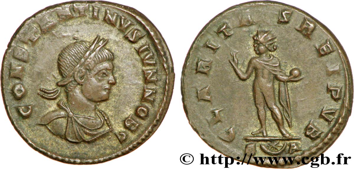 CONSTANTIN II Follis ou nummus TTB+/TTB