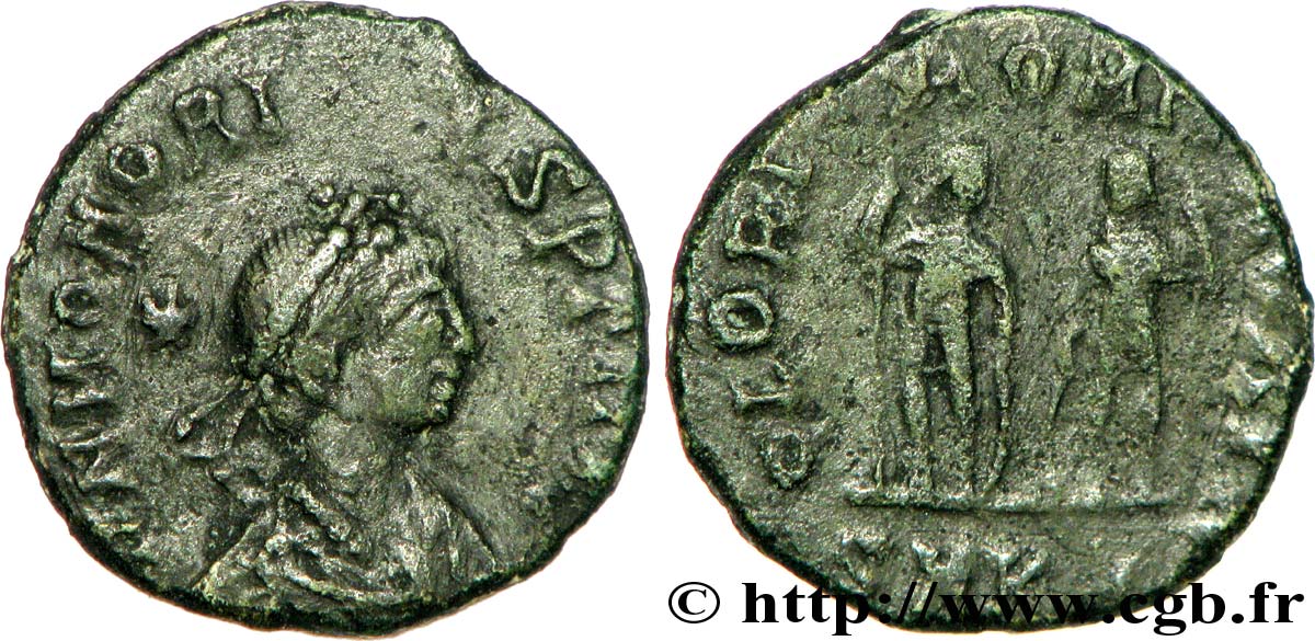HONORIUS Nummus, (PBQ, Æ 4) TTB