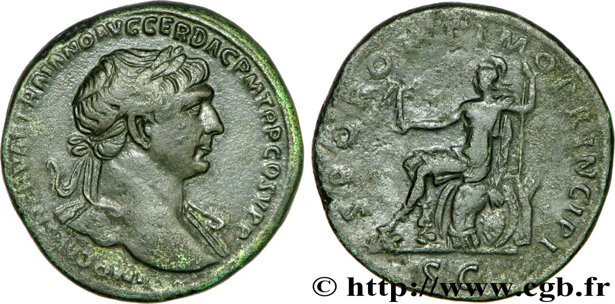 TRAJAN Sesterce TTB/TB+