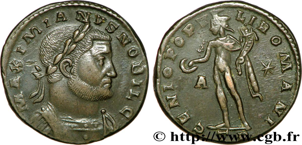 GALÈRE Follis ou nummus TTB+/TTB
