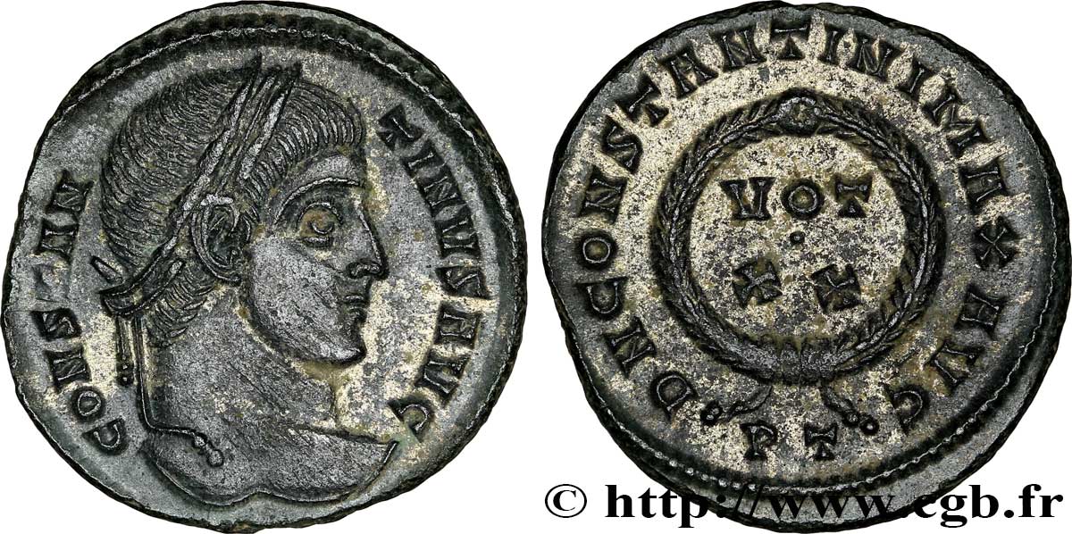 CONSTANTIN Ier LE GRAND Centenionalis ou nummus SUP