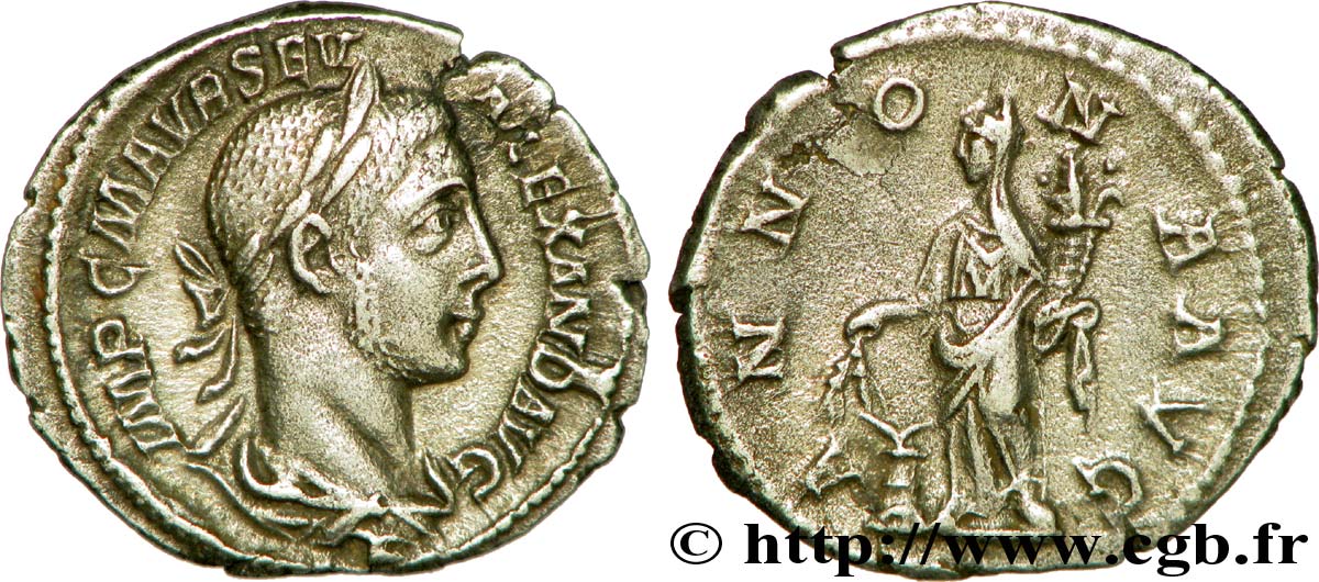 ALEXANDRE SÉVÈRE Denier TTB