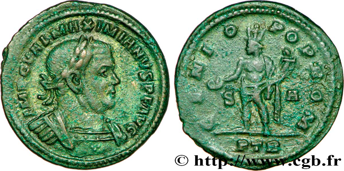 MAXIMIEN HERCULE Follis ou nummus TTB+