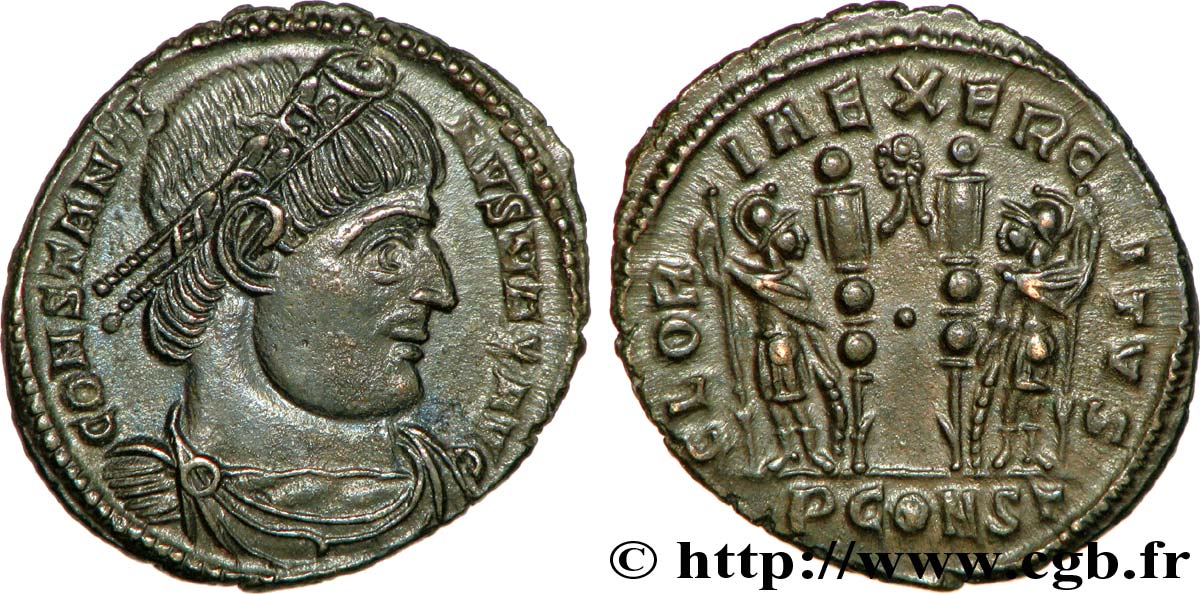 CONSTANTIN Ier LE GRAND Centenionalis ou nummus SUP