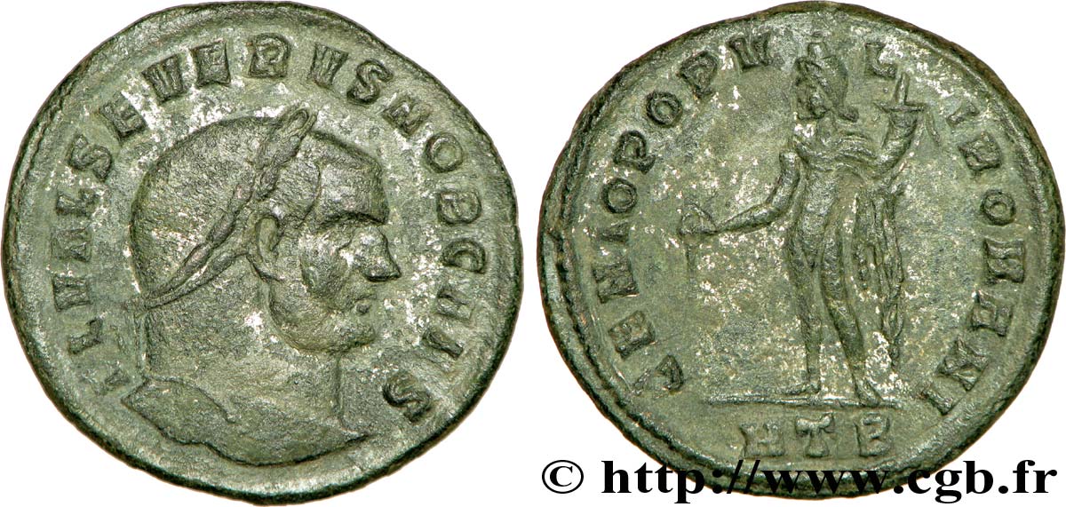 SÉVÈRE II Follis ou nummus TTB