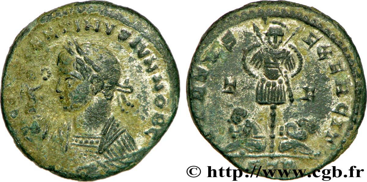 CONSTANTIN II Centenionalis ou nummus TTB