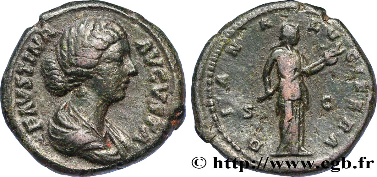 FAUSTINE JEUNE Dupondius TTB/TB+