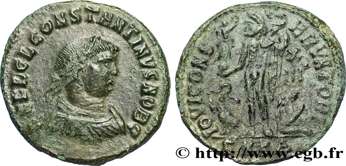 CONSTANTIN II Follis ou nummus TTB+