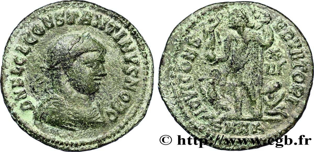 CONSTANTIN II Follis ou nummus TTB+