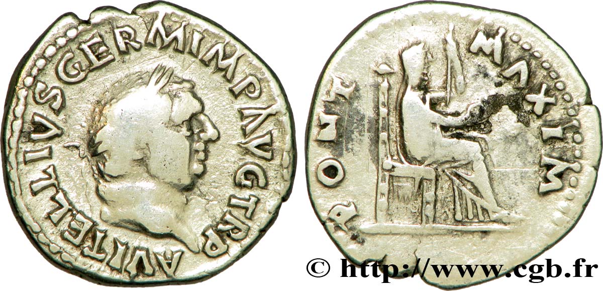 VITELLIUS Denier TTB