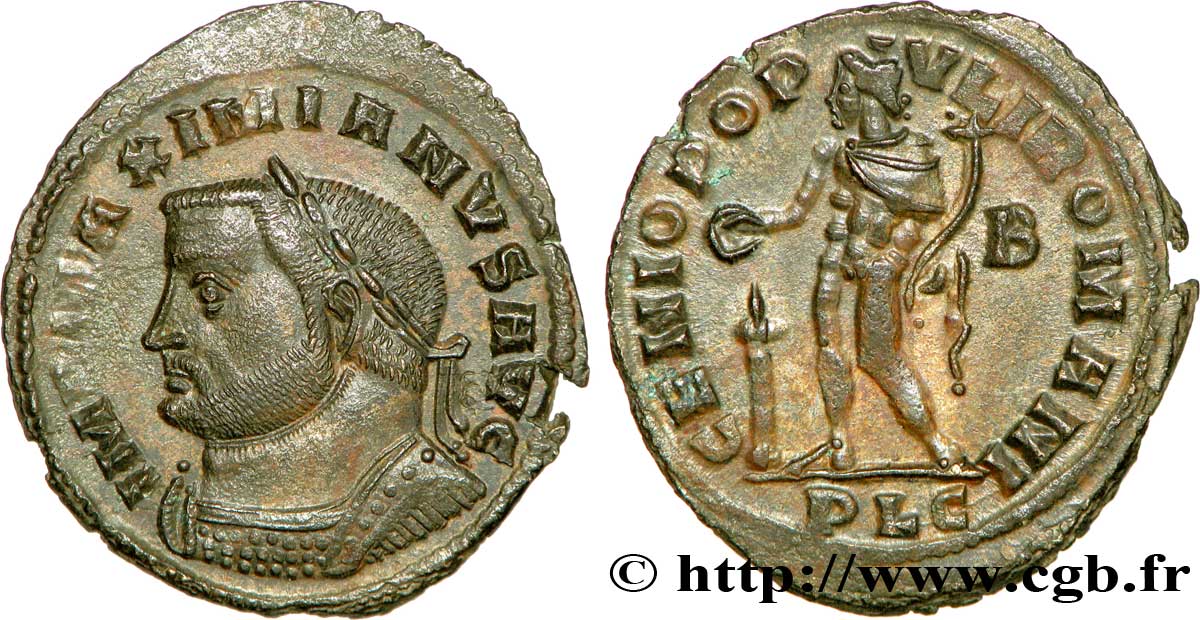 MAXIMIANUS HERCULIUS Follis ou nummus fST