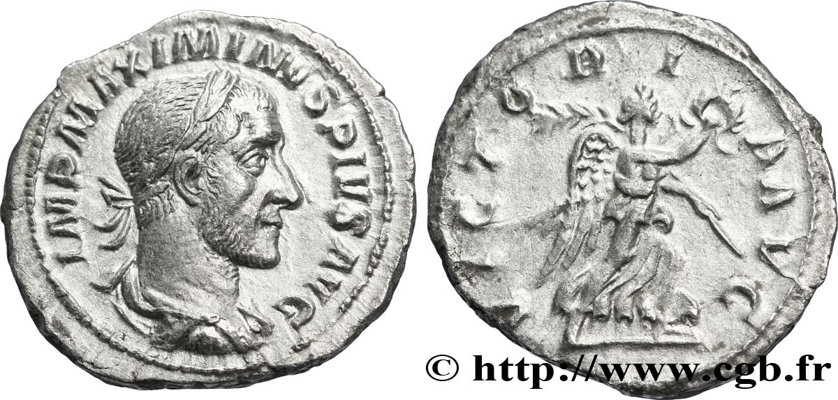 MAXIMIN Ier THRACE Denier SUP/TTB+