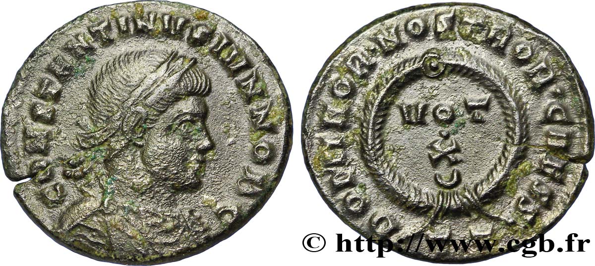 CONSTANTIN II Centenionalis ou nummus TTB+