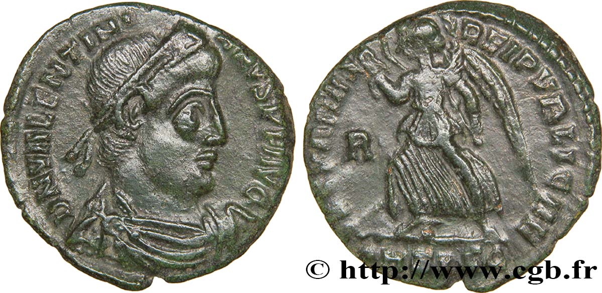 VALENTINIAN I Nummus, (PB, Æ 3) AU