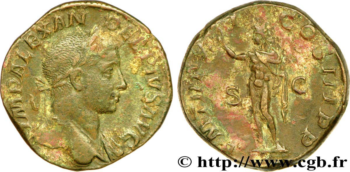 ALEXANDRE SÉVÈRE Sesterce TTB