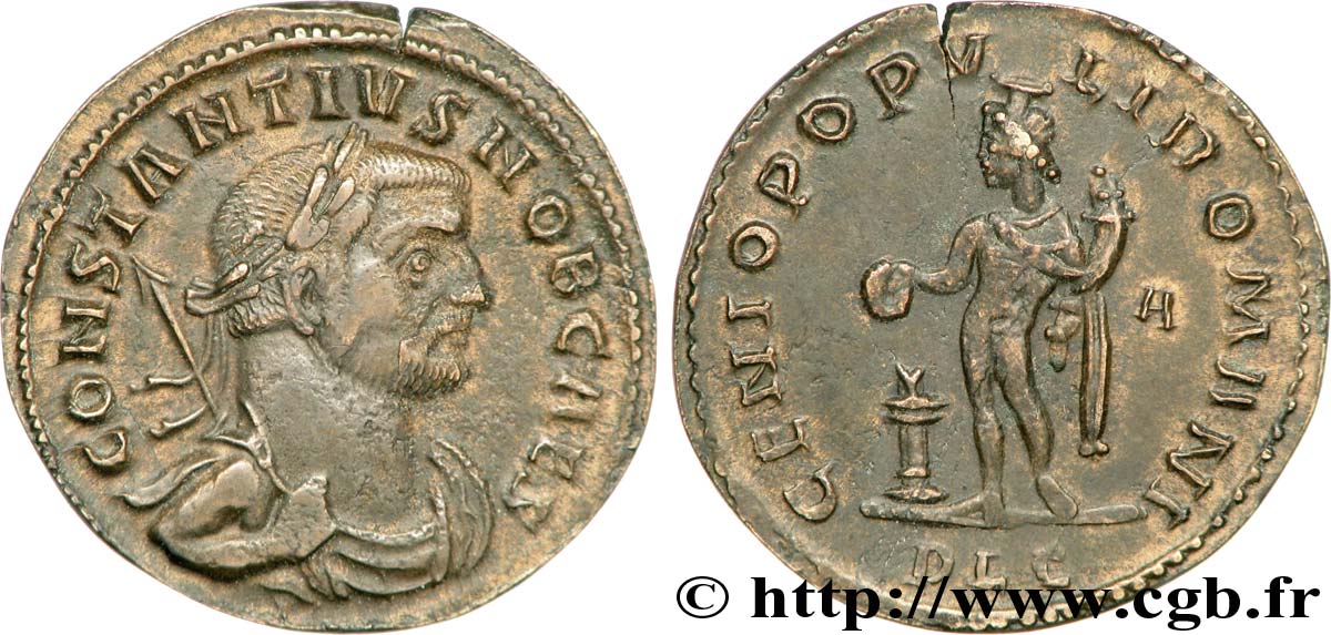 CONSTANCE Ier CHLORE Follis ou nummus TTB+