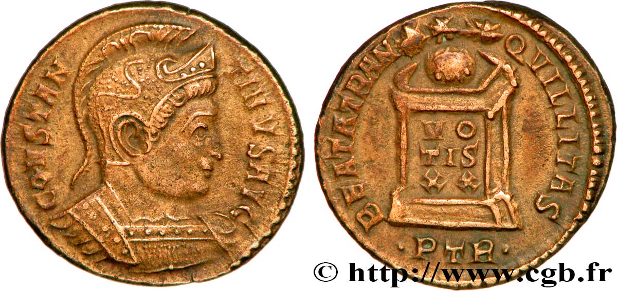 CONSTANTIN Ier LE GRAND Centenionalis ou nummus TTB+