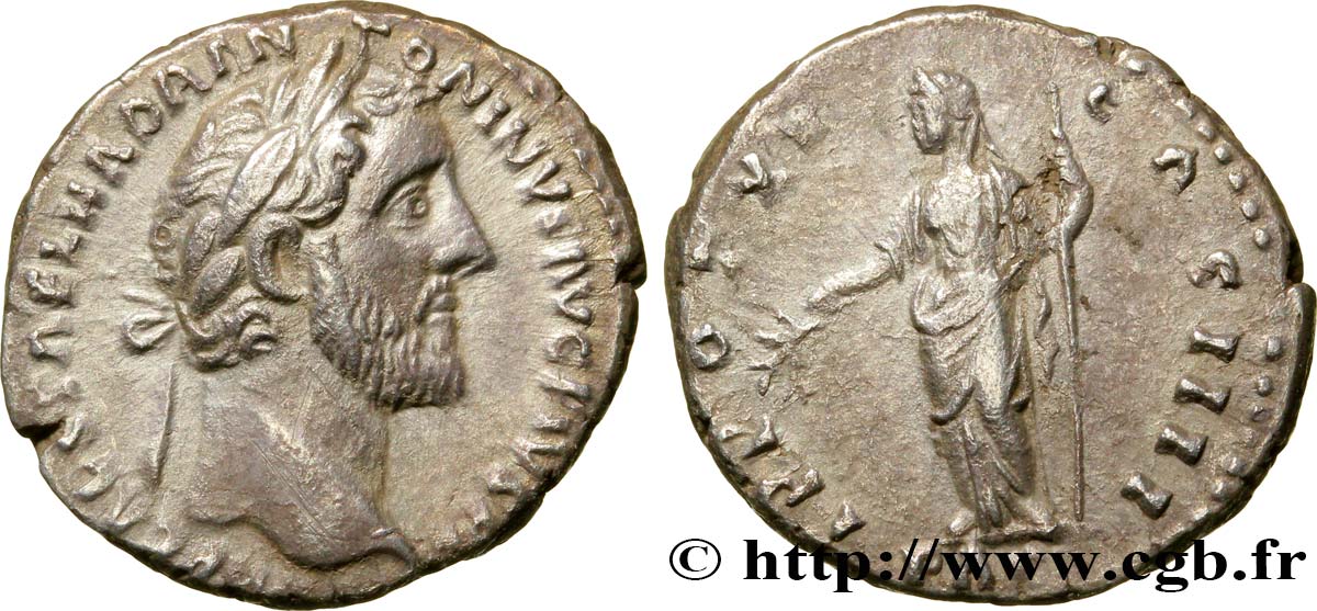 ANTONINUS PIUS Denier AU/XF
