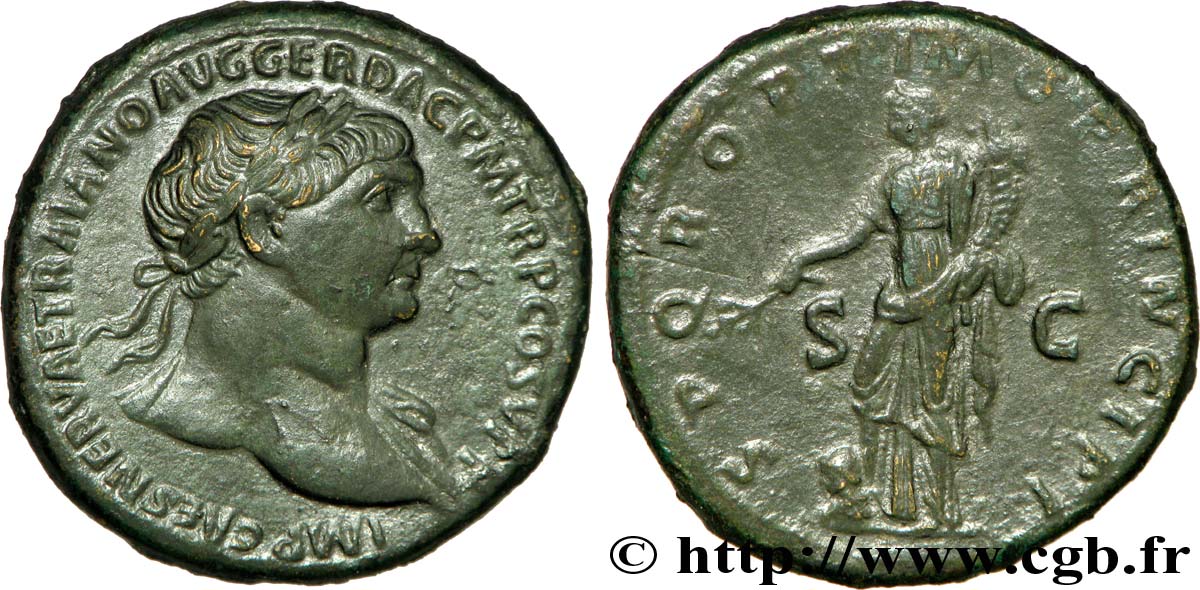 TRAJAN Sesterce TTB+
